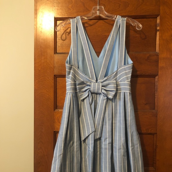 Gal Meets Glam Samantha (Blue) Striped Dress - Picture 4 of 5